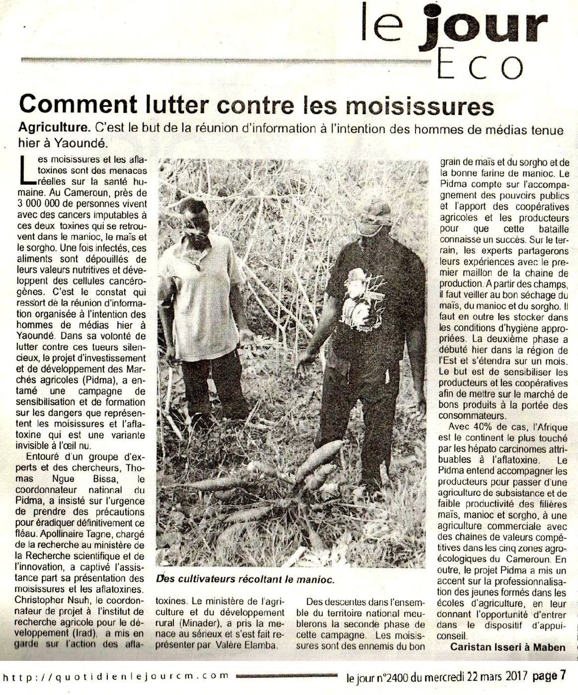 Le Jour Éco, 22 mars 2017