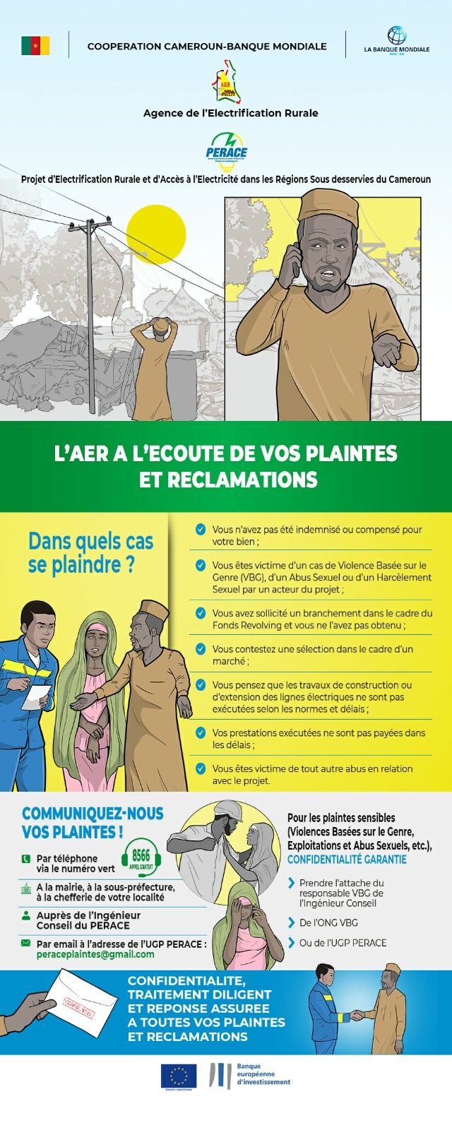 Roll-up — « L'AER à l'écoute de vos plaintes »