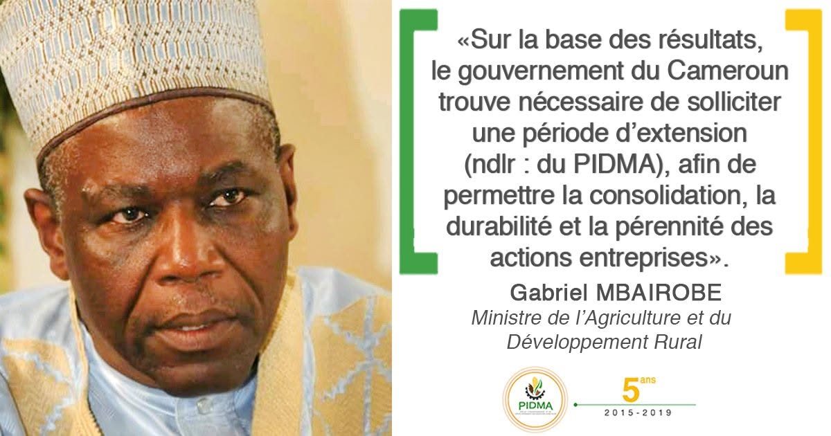 Carte-citation — Ministre de l'Agriculture (PIDMA, 5 ans)